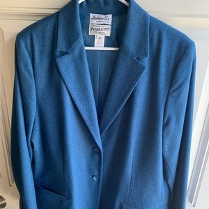 Pendleton blue wool blazer size 14.